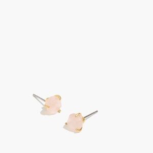 madewell rose quartz Stud Earrings